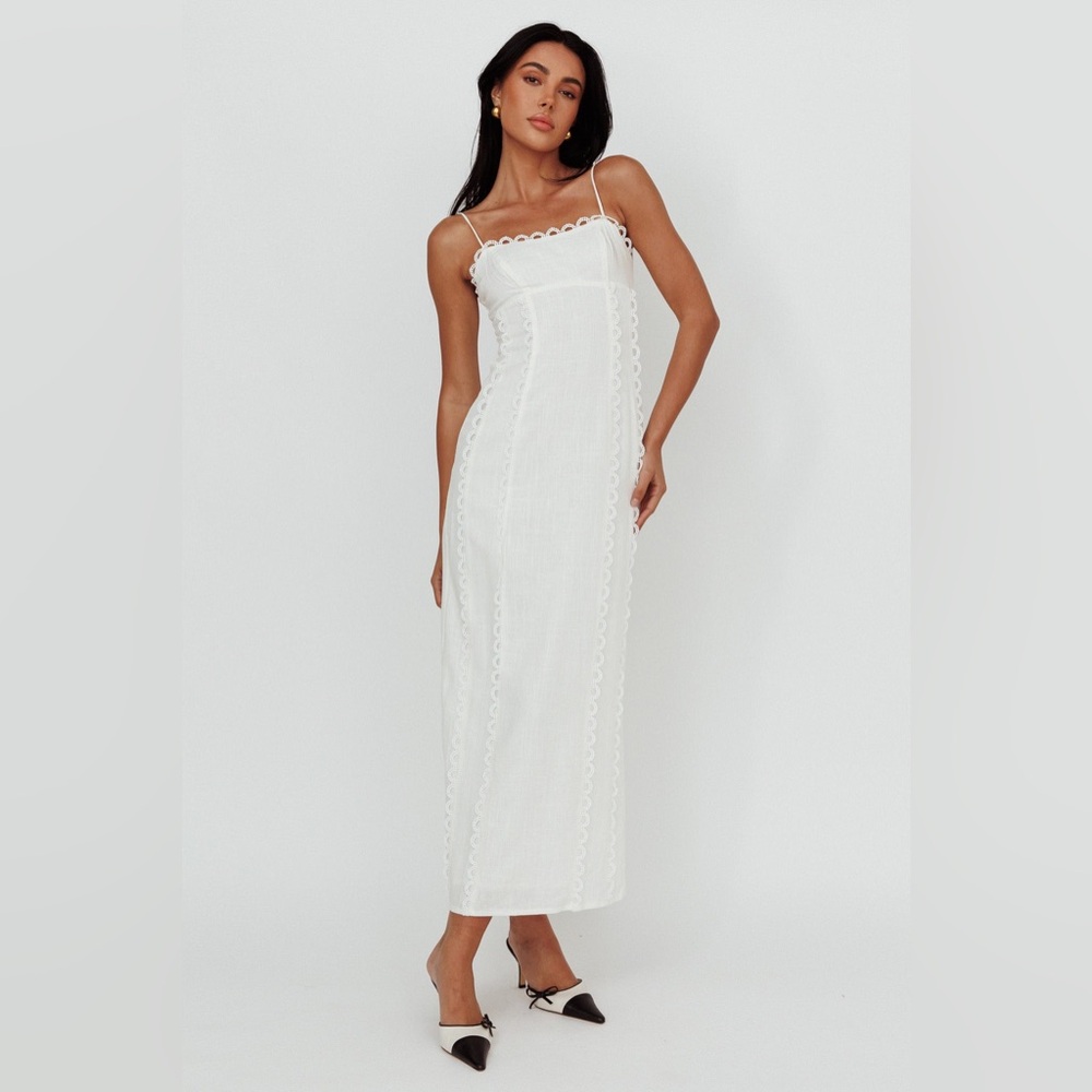Mura Boutique Adeline Maxi Dress Linen Blend